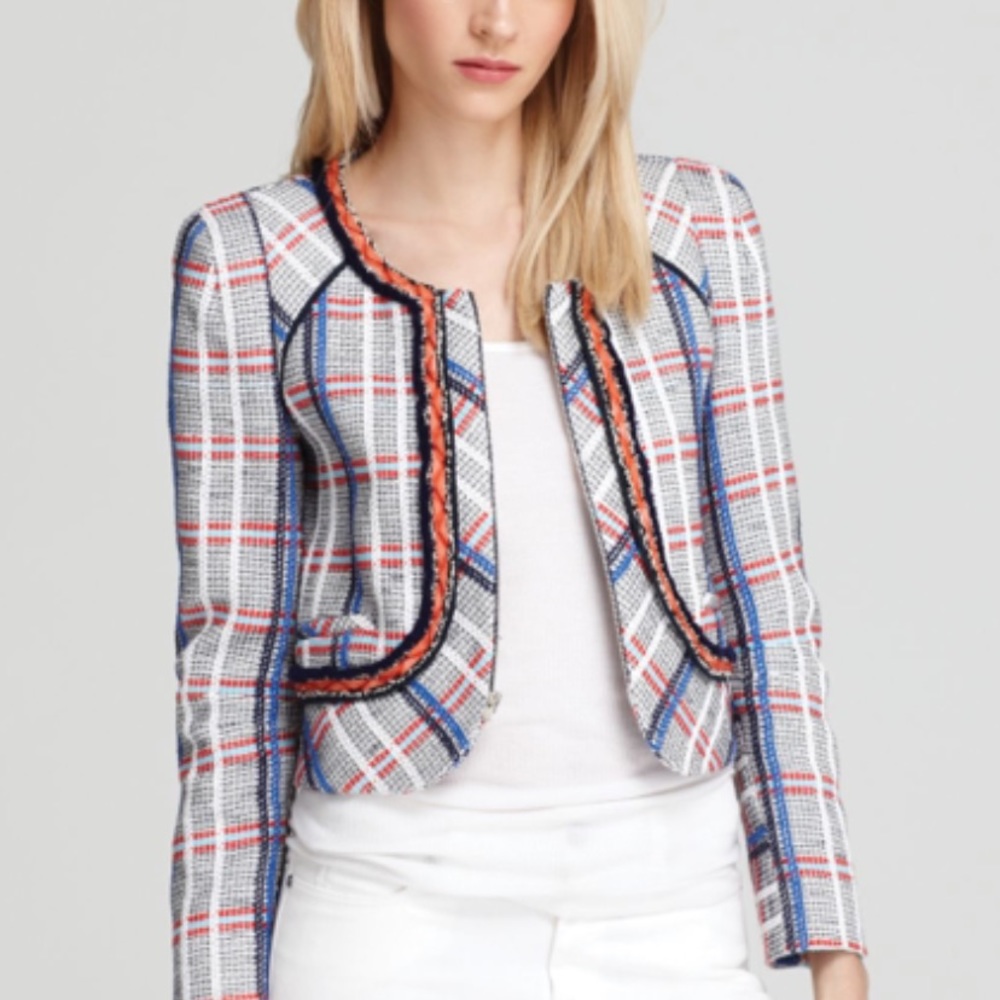 Rebecca Minkoff multicolor embellished tweed